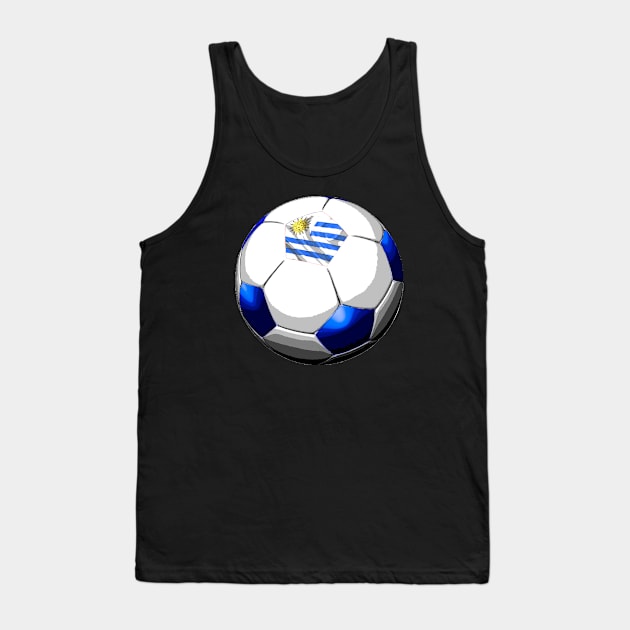 Uruguay Soccer Tank Top by asaiphoto